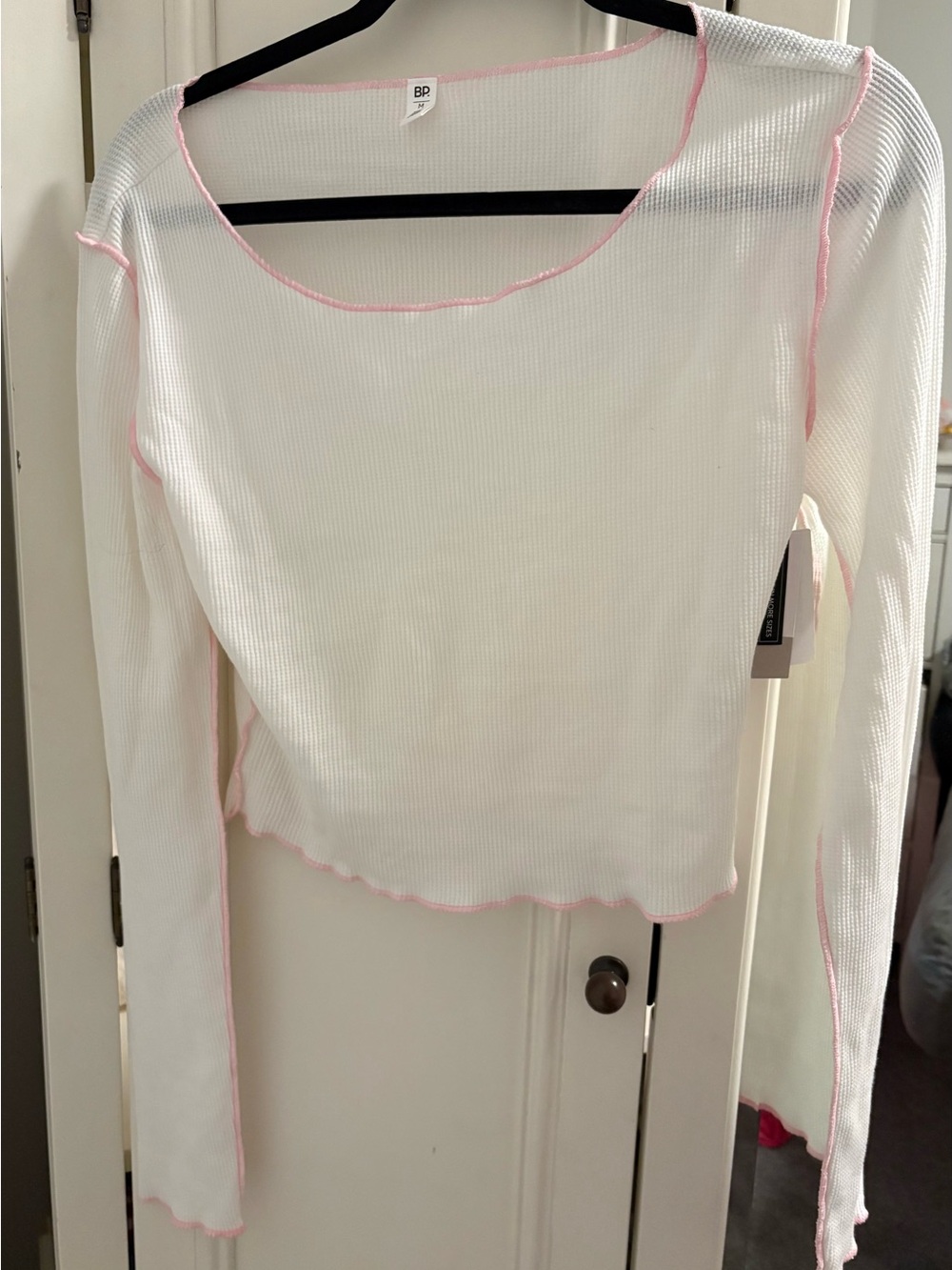 New with tags Nordstrom ribbed BP top in ivory